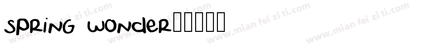 spring wonder字体转换